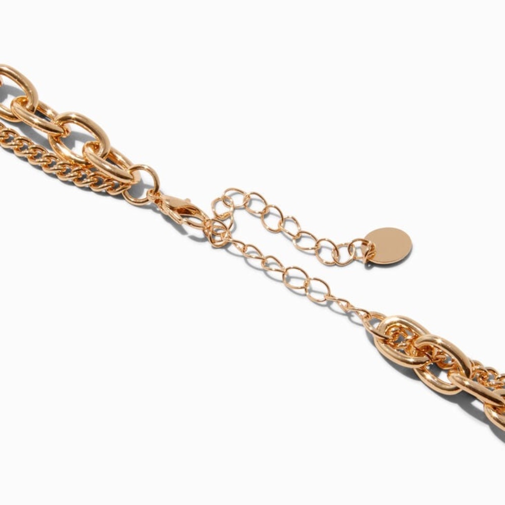 NWOT CONCH SHELL GOLD-TONE MULTI-STRAND NECKLACE - Picture 3 of 3